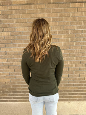 Baby Ribbed Basic - Olive