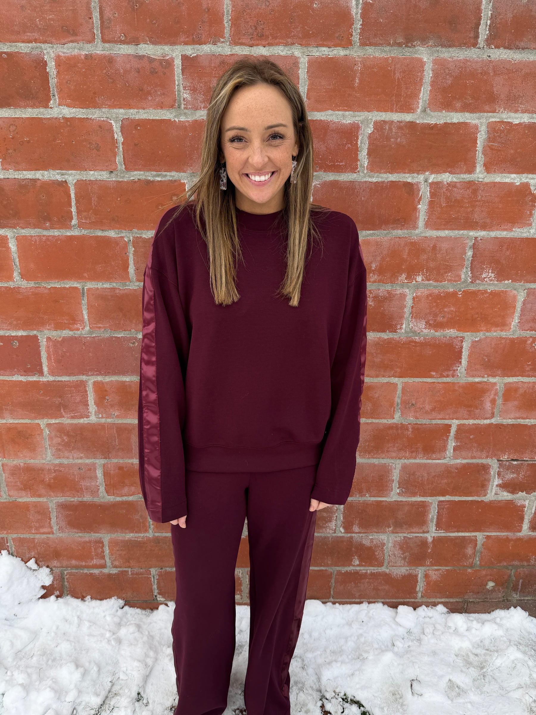 A Touch of Satin Bottoms - Dark Cherry