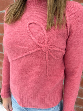 Girly Girl Pink Bow Sweater