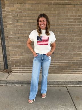 American Flag Sweater