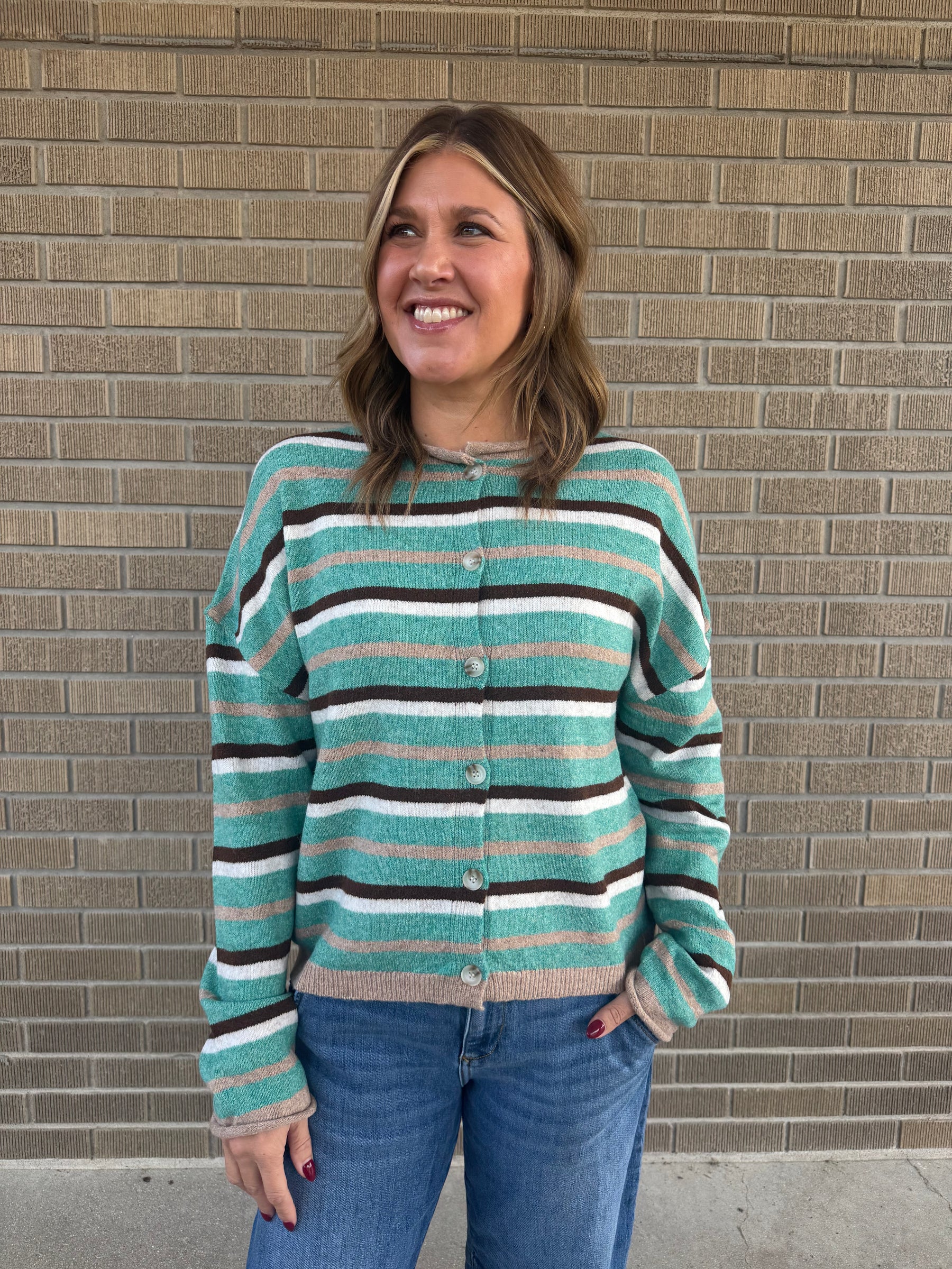 Autumn Stroll Stripe Cardi