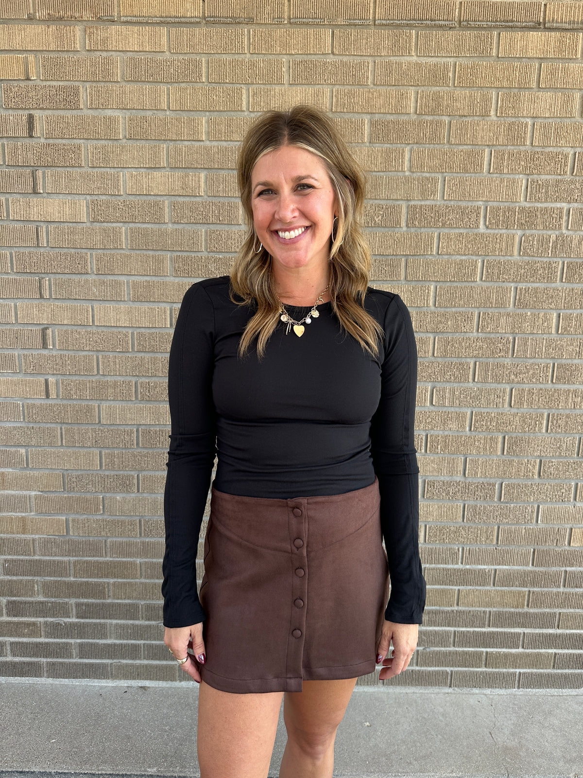 Peep The Back Black Top