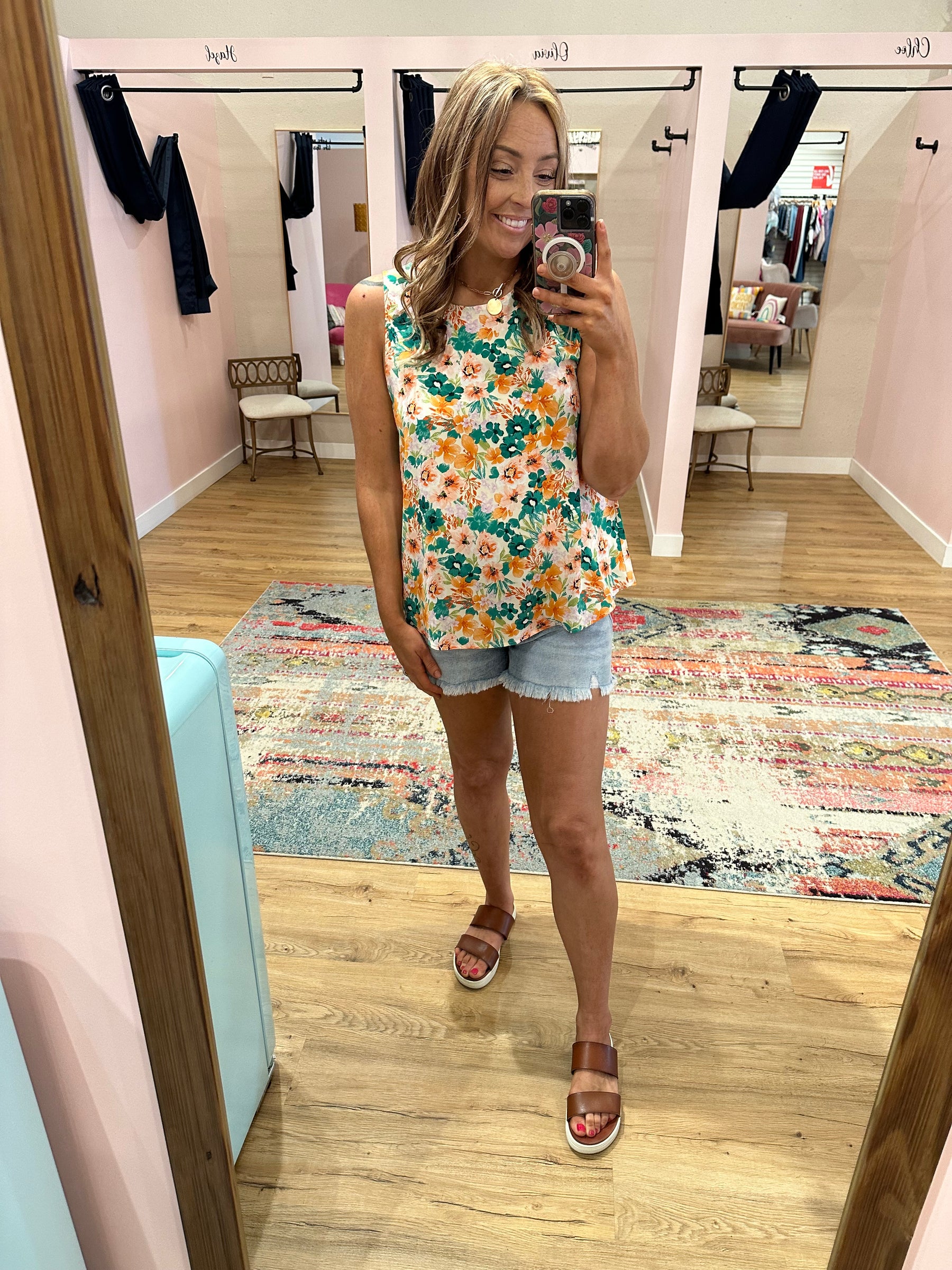 Girls Day Floral Tank