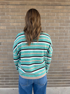 Autumn Stroll Stripe Cardi
