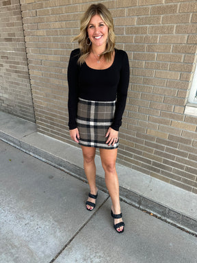 Plaid Mini Skirt