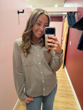 Mildred Shirt - Taupe