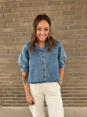 A Denim Moment Top