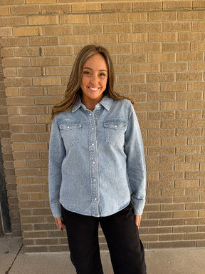 Pippin Jacket - Denim Stripe