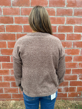 Lightweight Knit Sweater - Chestnut