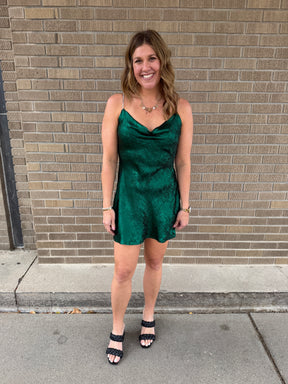 Festive in Emerald Dress