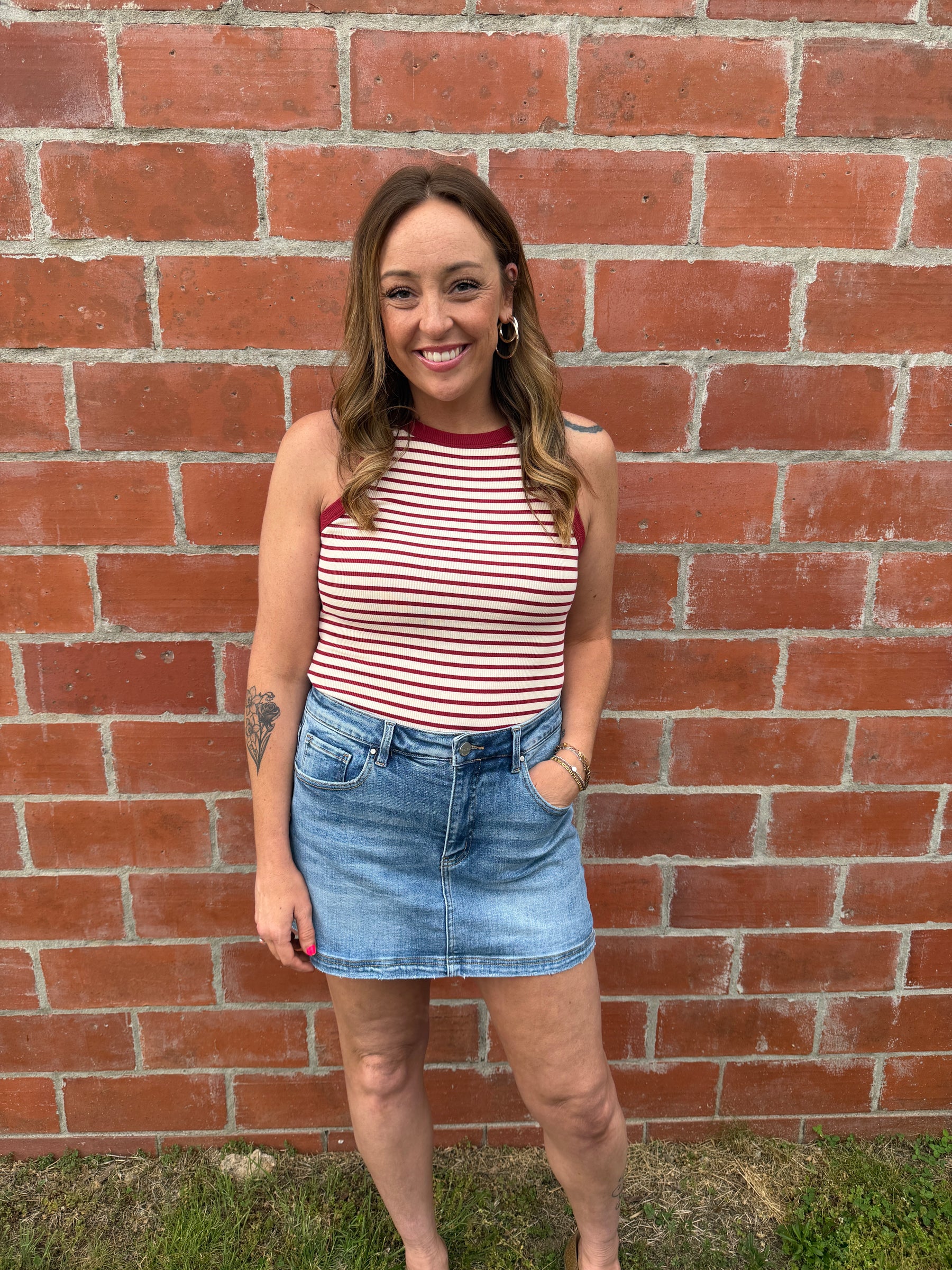 Risen Denim Skort