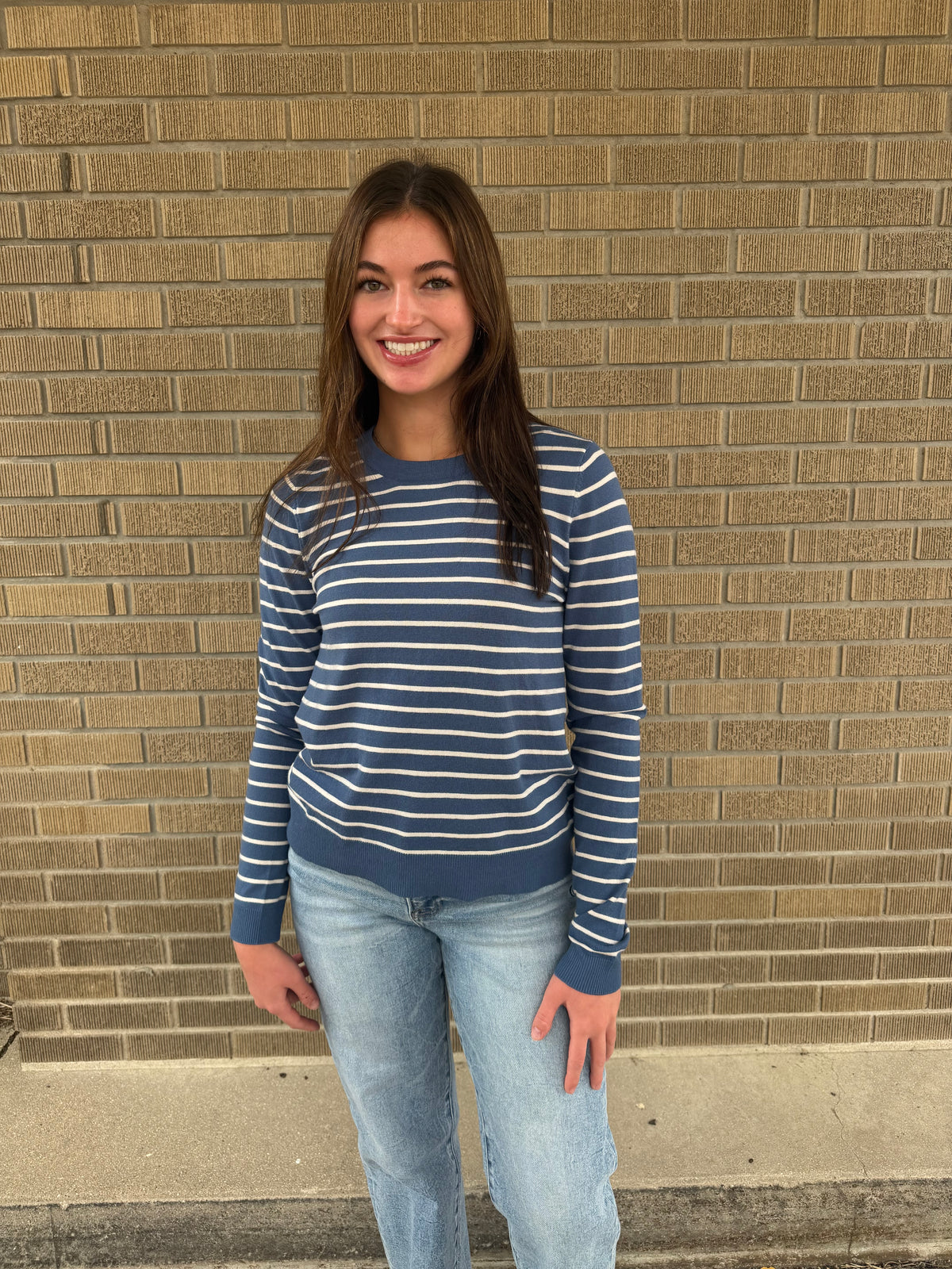 Blue Skies and Stripes Sweater