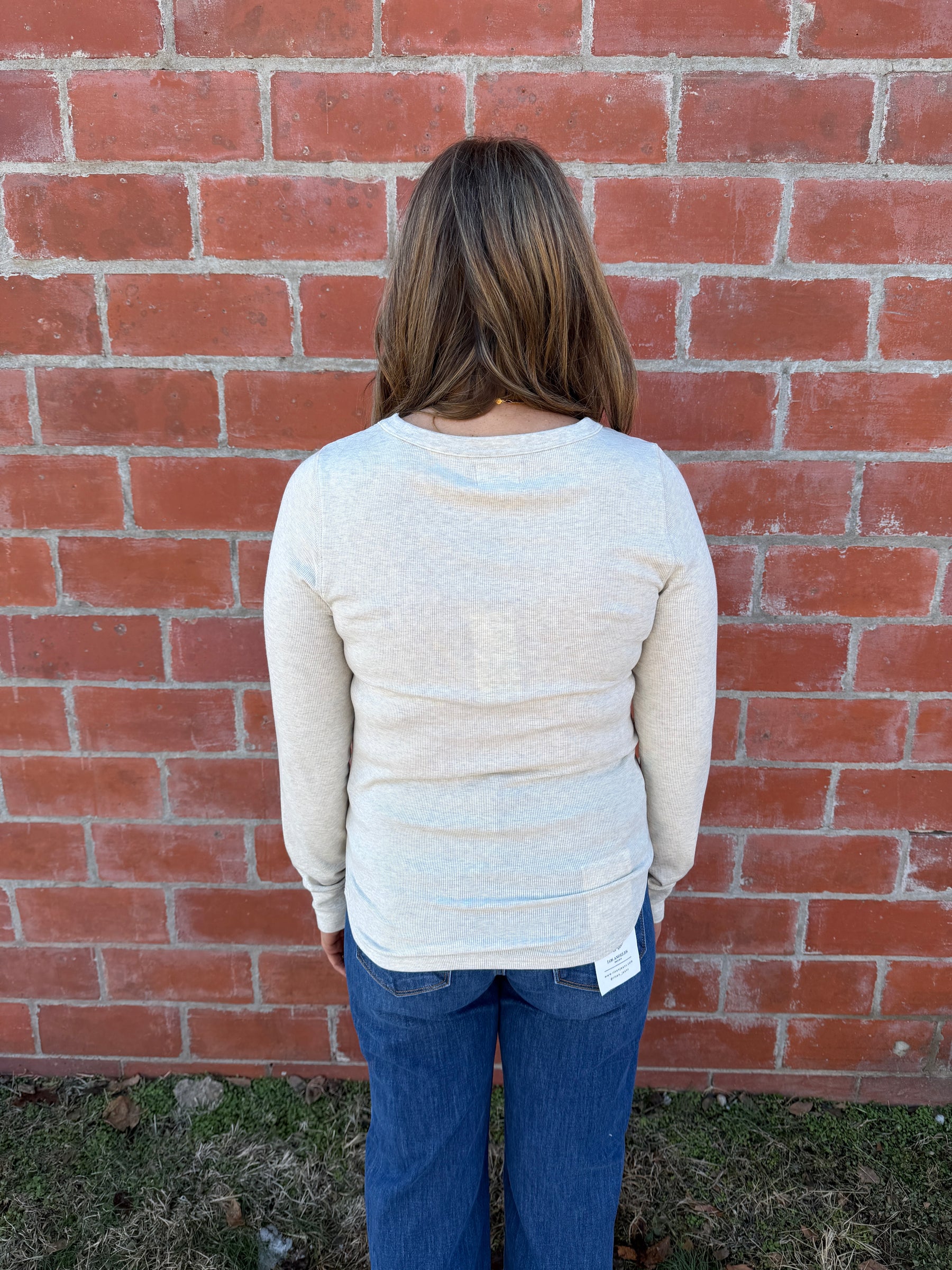 Stacy Top - Sand Heather