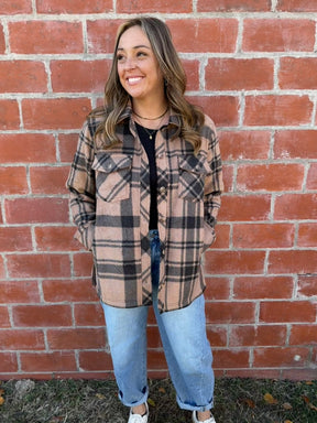 Sante Fe Jacket - Pecan Black Plaid