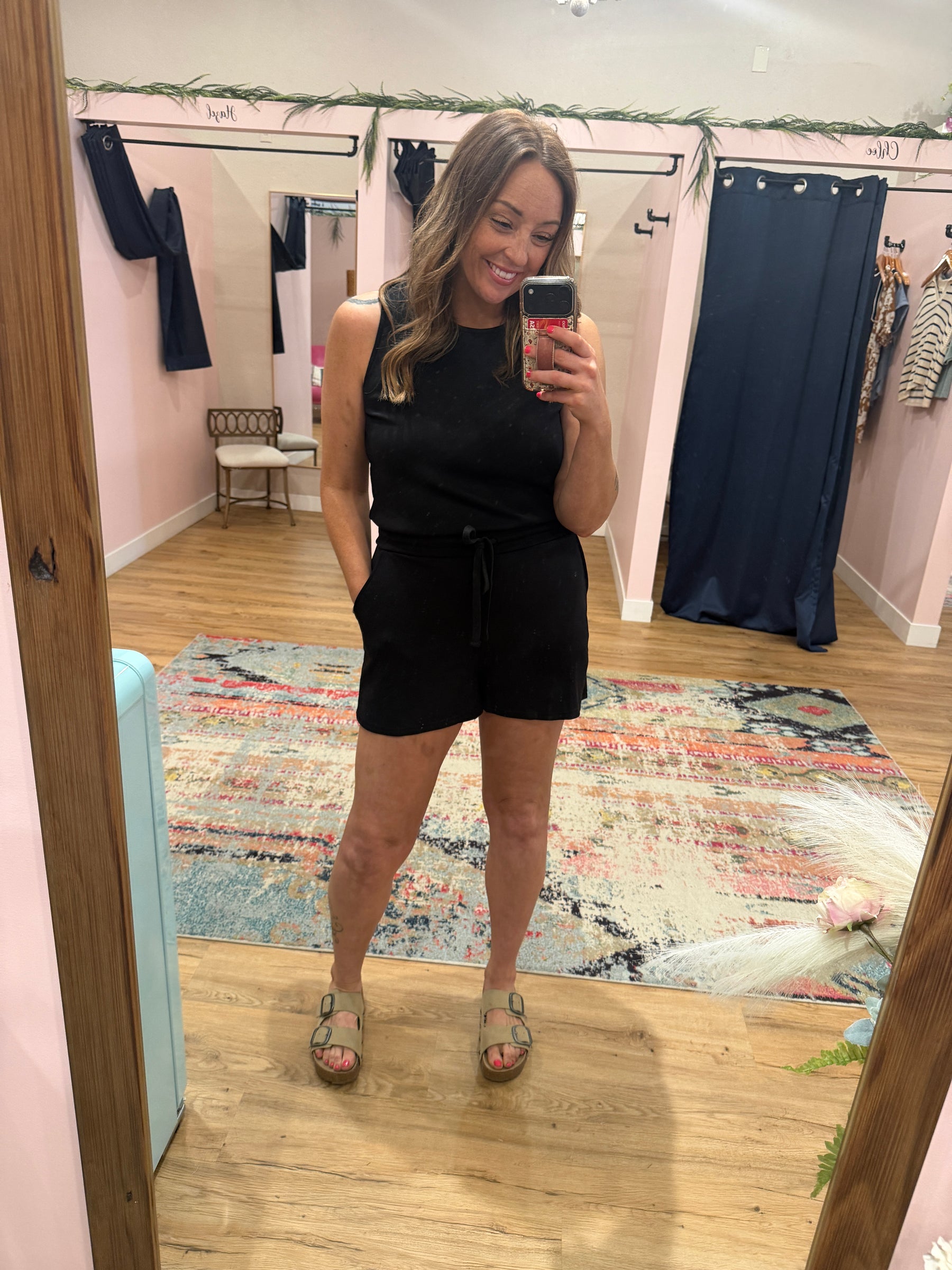 Out and About Romper - Black