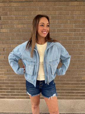 Light Denim Risen Jacket