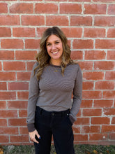 Stacy Top - Coffee & Ivory