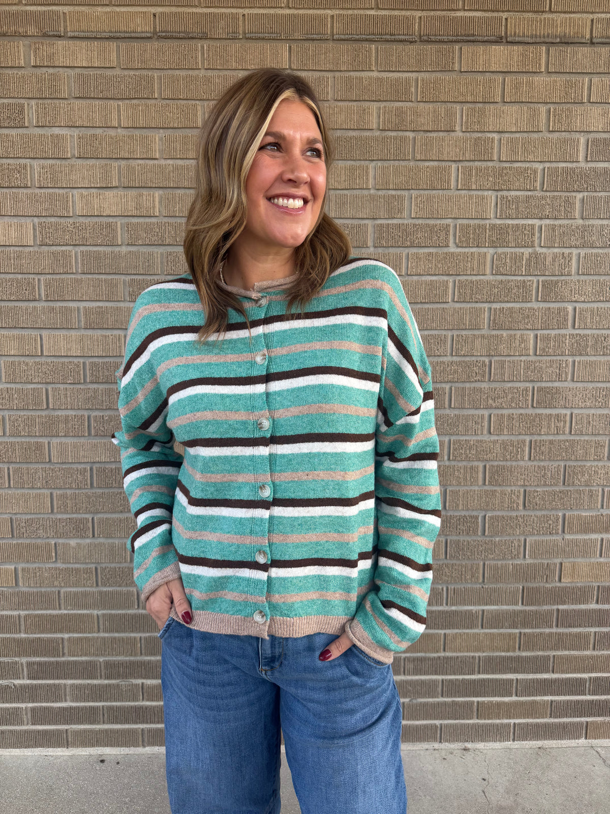 Autumn Stroll Stripe Cardi