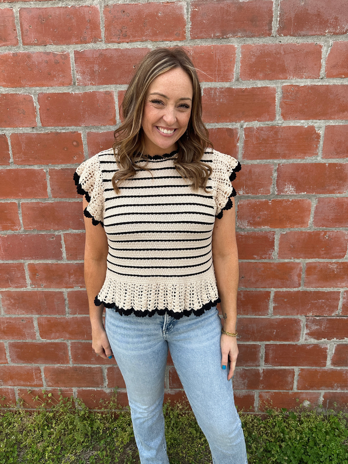 Stunning Stripe Knit Top