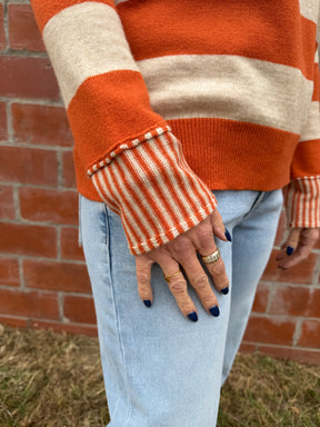 Orange You Happy Stripe Sweater