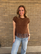 Lace Mocha Top