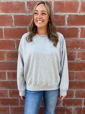 Oversized Lounge Crewneck - Gray