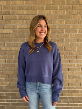 Dusty Indigo Sweater