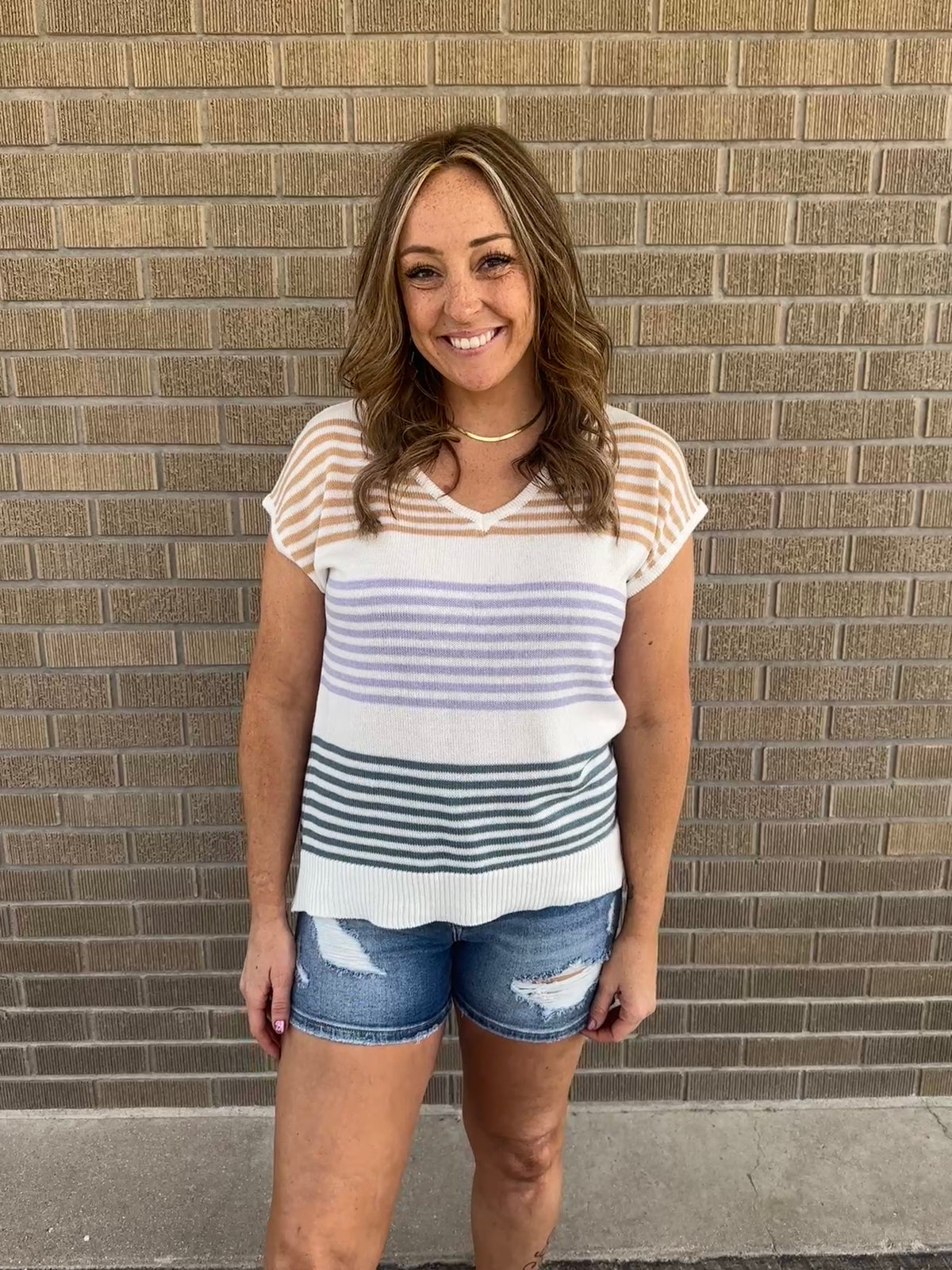 Multicolor Stripe Top