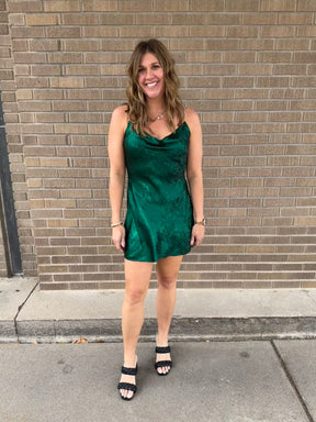 Festive in Emerald Dress