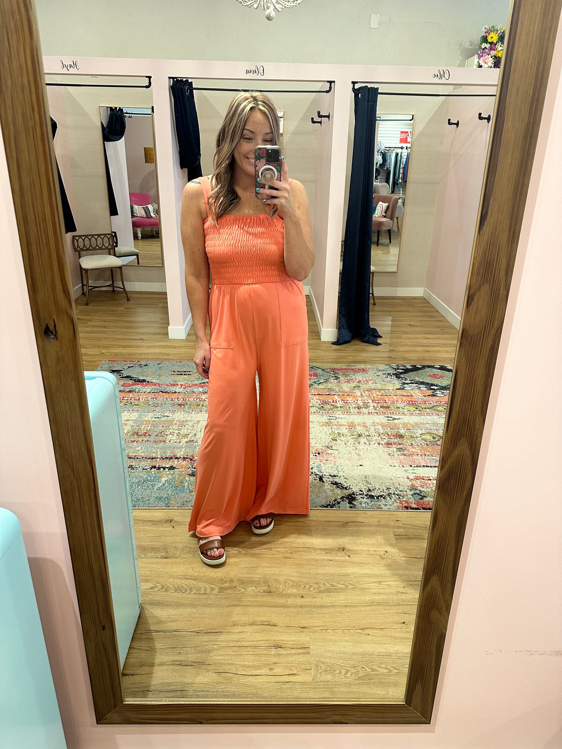 Perfect Coral Jumpsuit