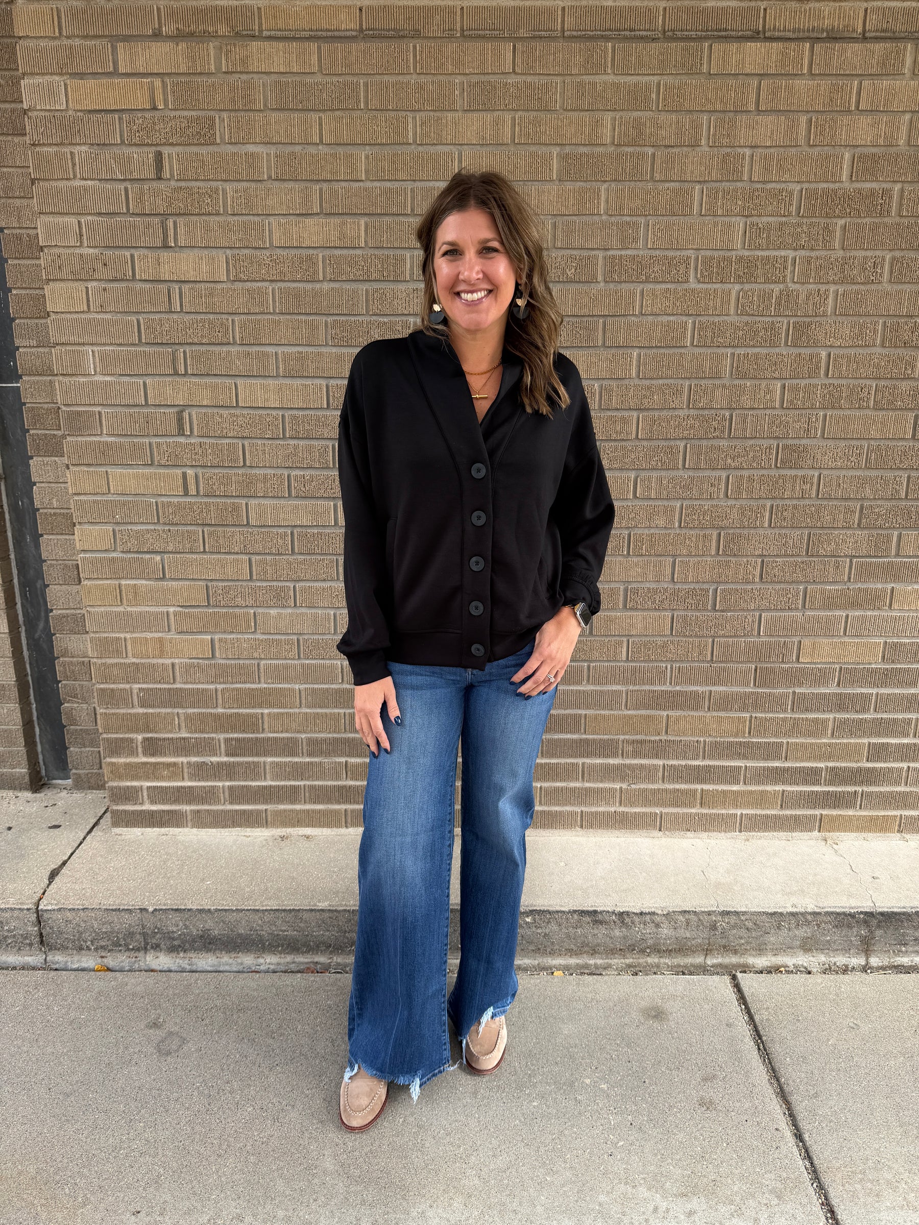 Black Modal Cardigan