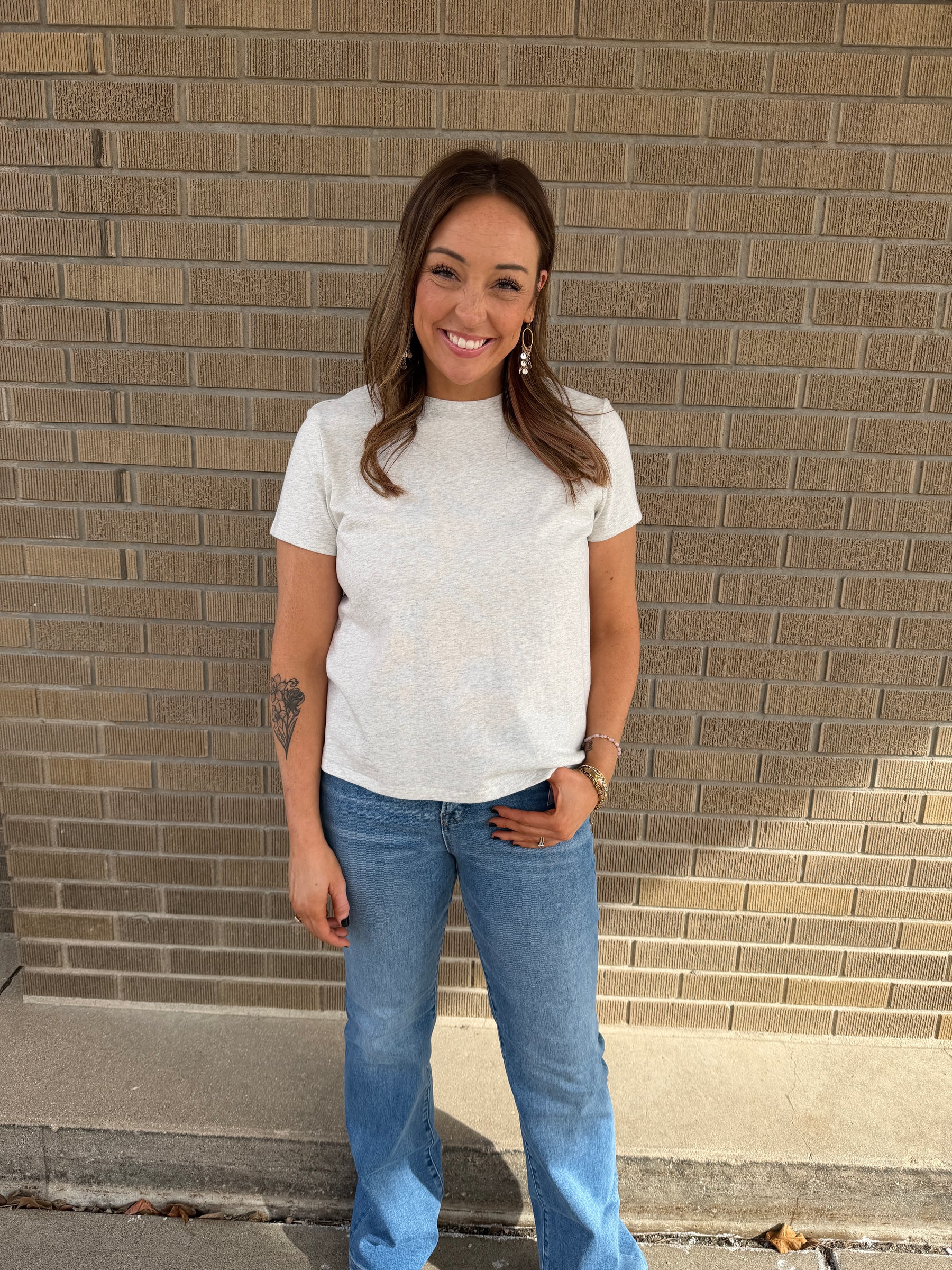 Asher Tee - Heather Grey