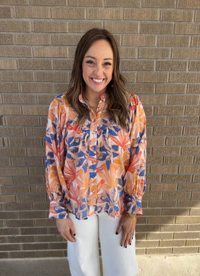 Just Be Happy Floral Top