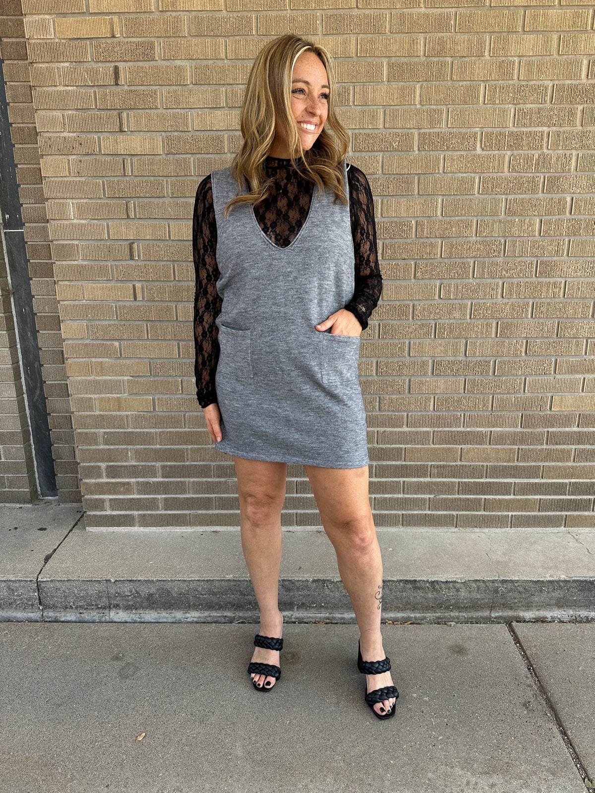 Charcoal Knit Jumper