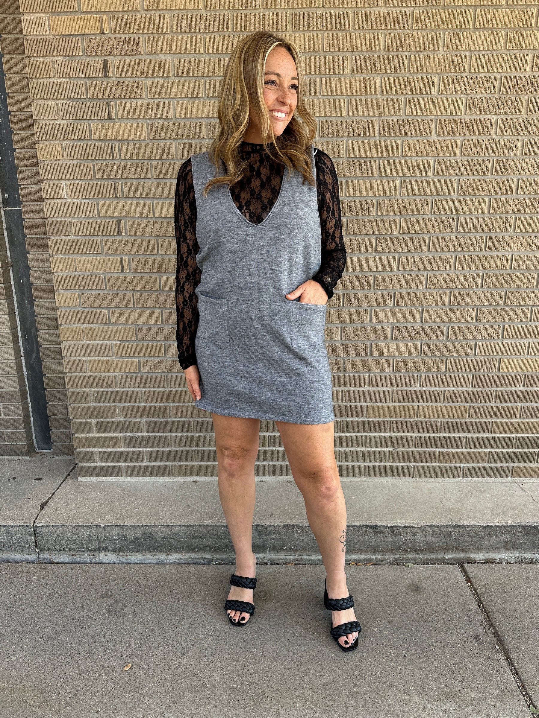 Charcoal Knit Jumper