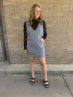 Charcoal Knit Jumper