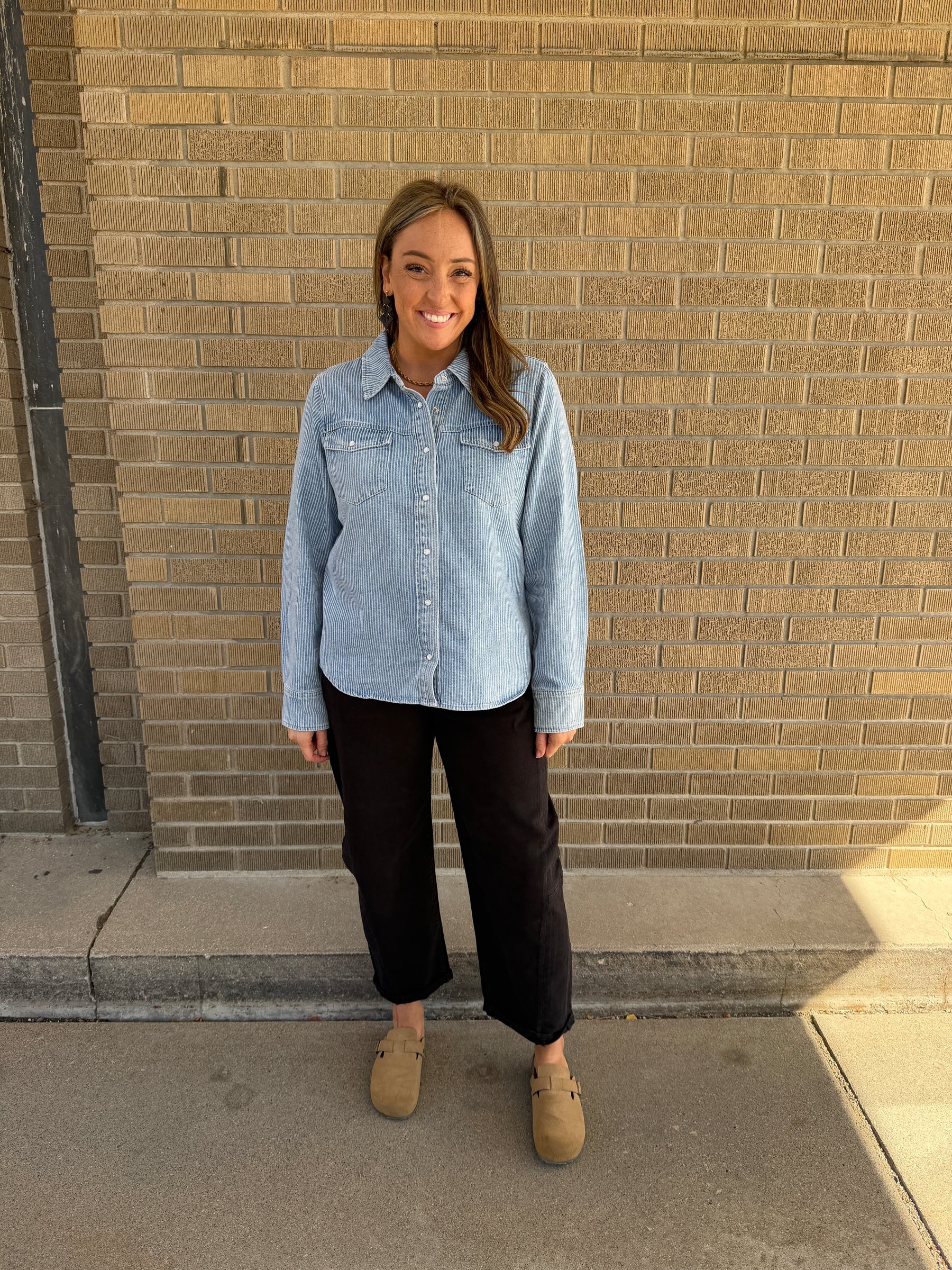 Pippin Jacket - Denim Stripe