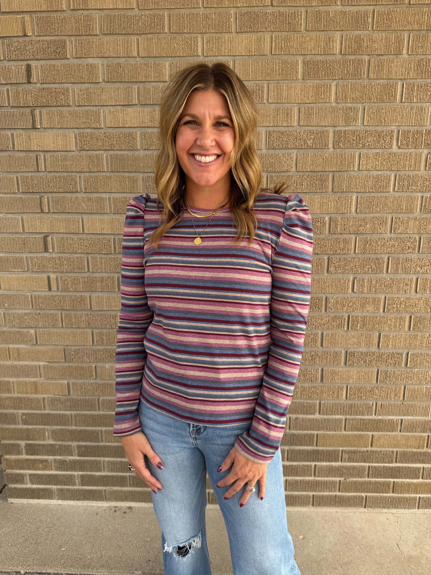 Multicolor Stripe Top