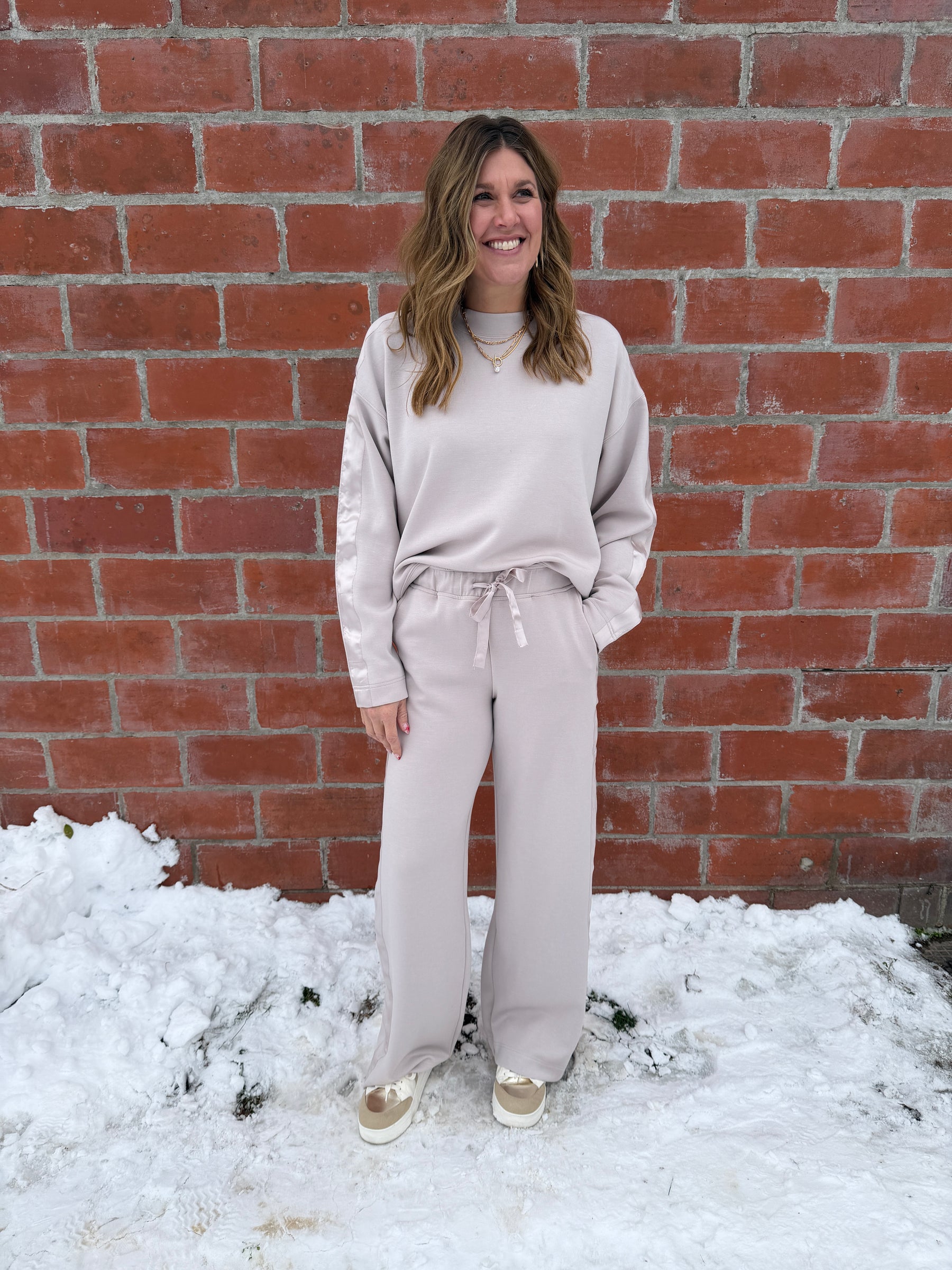 A Touch of Satin Bottoms - Cream