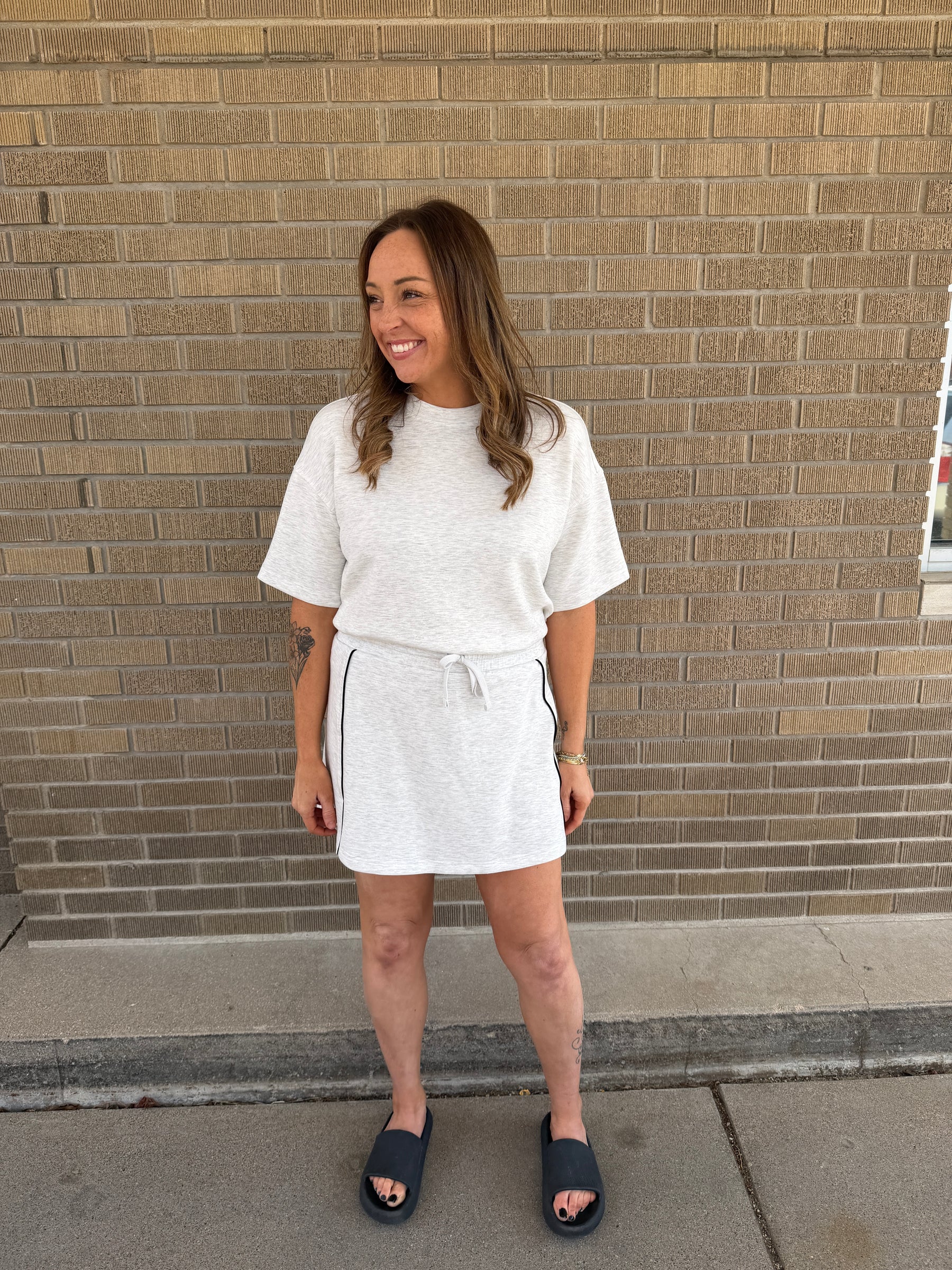 Buttery Soft Modal Tee - Light Grey