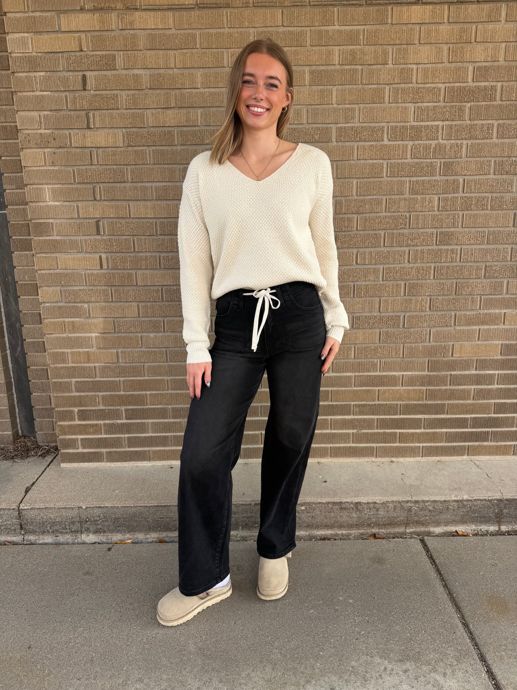 Vanilla V-Neck Sweater