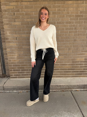 Vanilla V-Neck Sweater