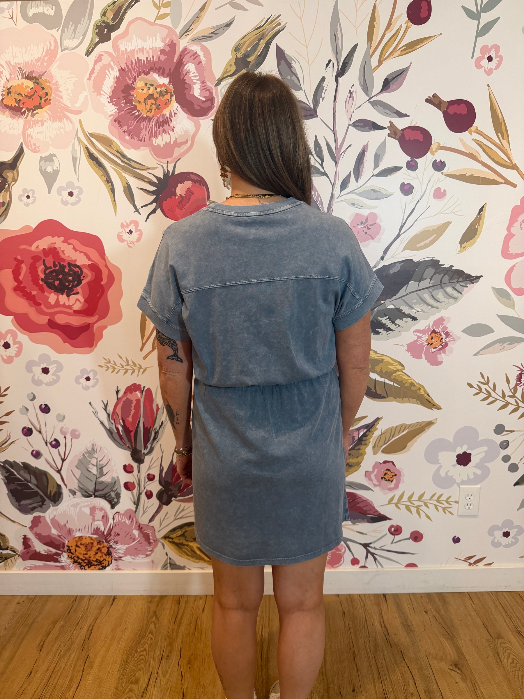 Denim Blue Mini Dress