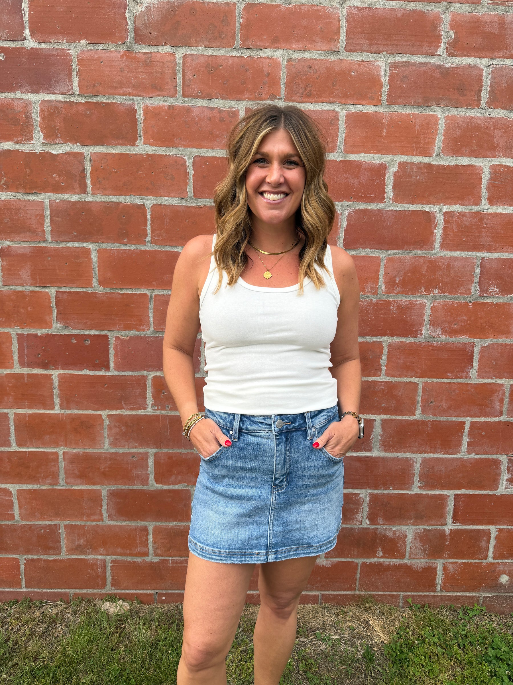 Risen Denim Skort
