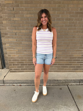 Edlin Tank - Ivory Lavender