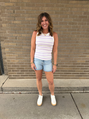 Edlin Tank - Ivory Lavender