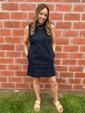 Little Black Denim Dress