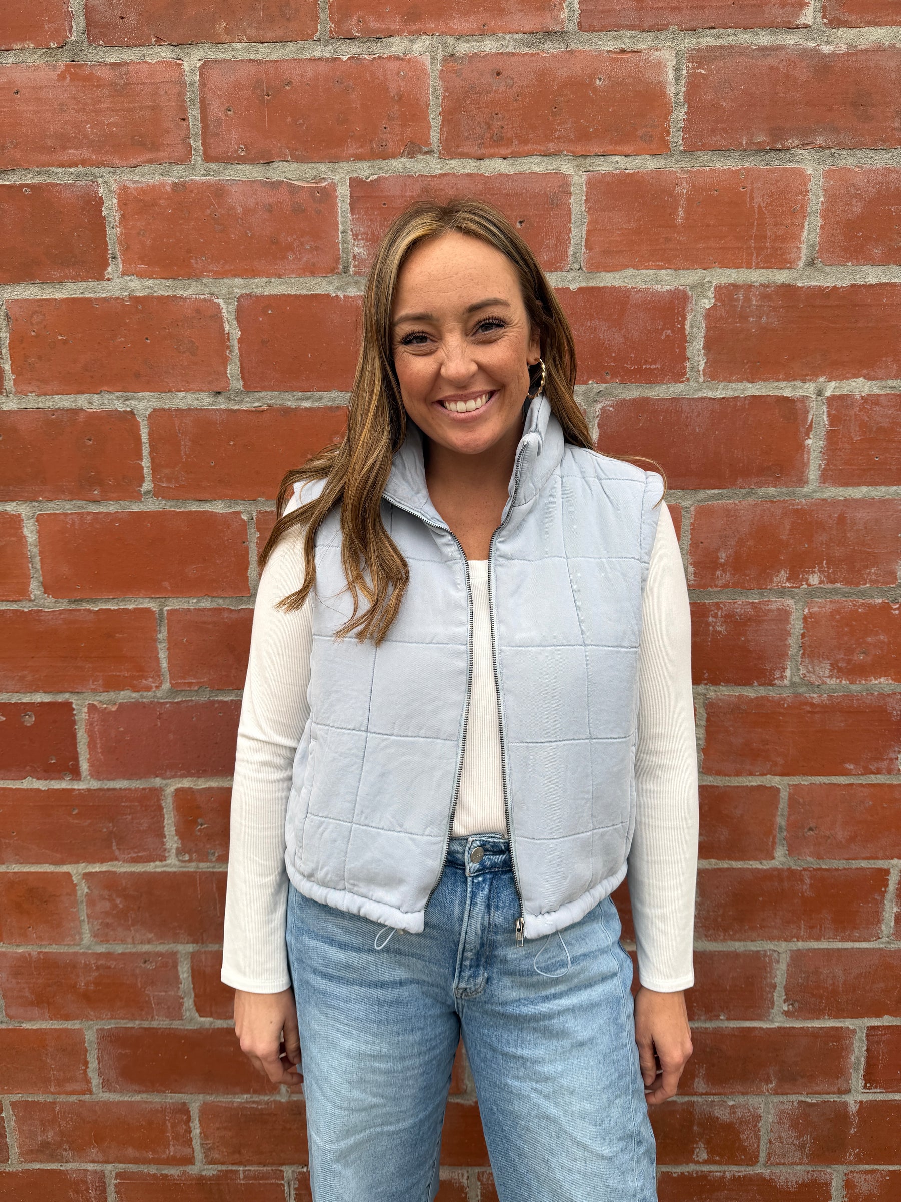 Brina Vest - Light Denim