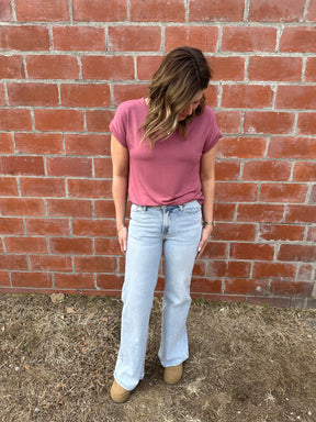 Pretty In Marsala Top