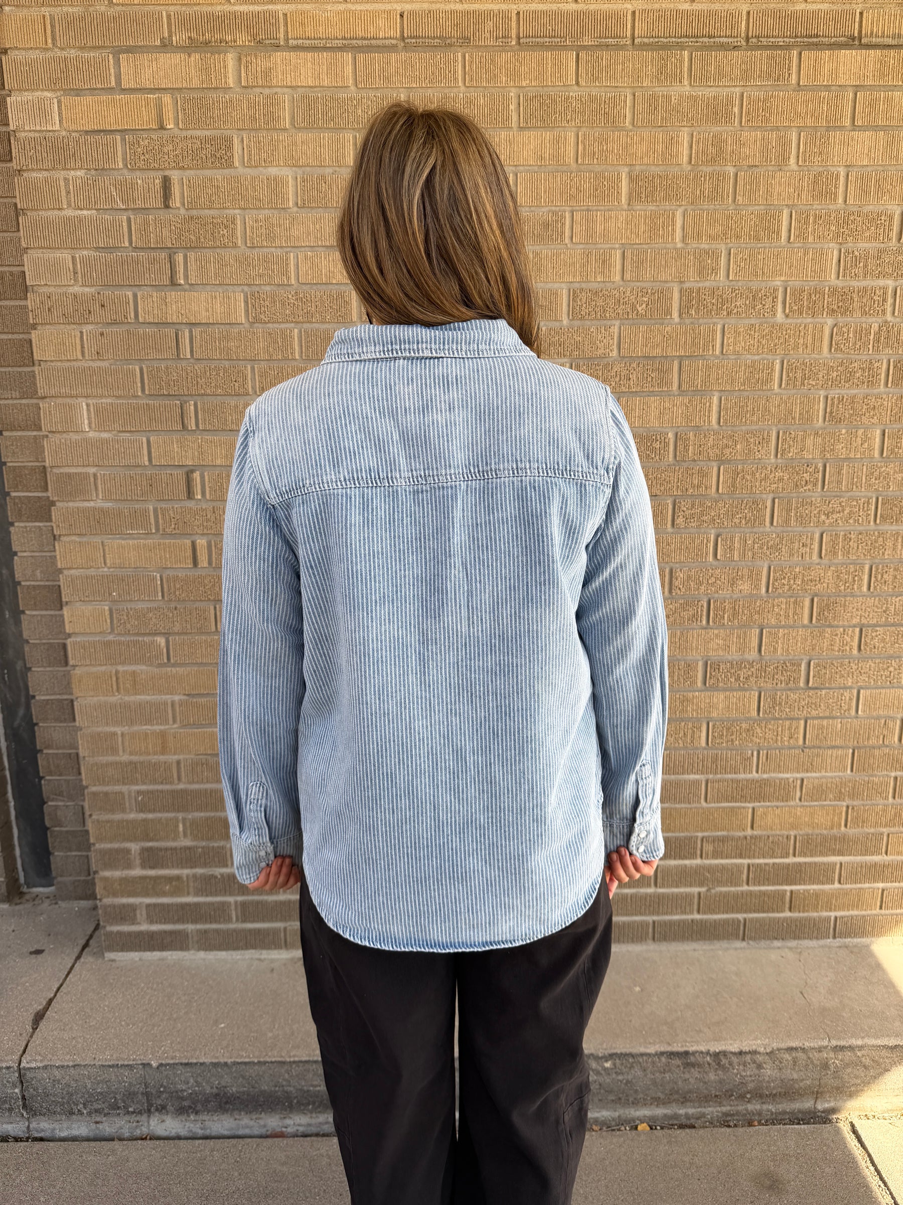 Pippin Jacket - Denim Stripe